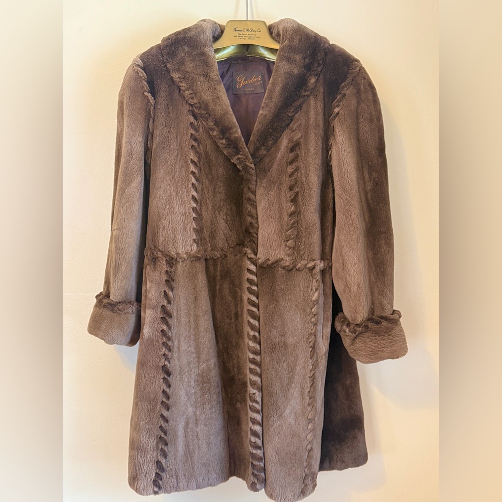 Super Soft Vintage Brown Fur Jacket